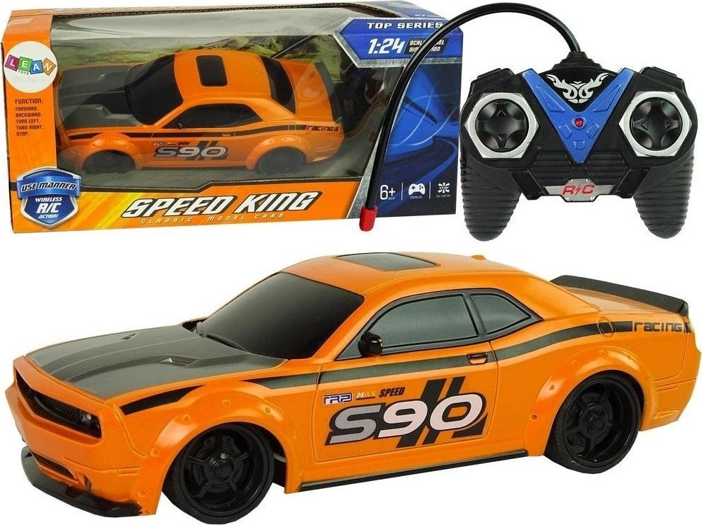 LeanToys Sports car 1:24 remote-controlled orange