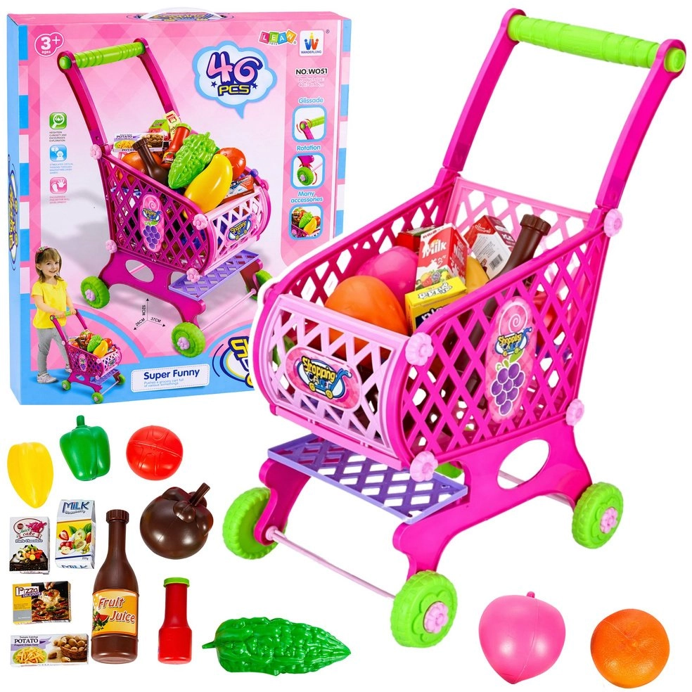 Lean Toys Shopping trolley 52 cm