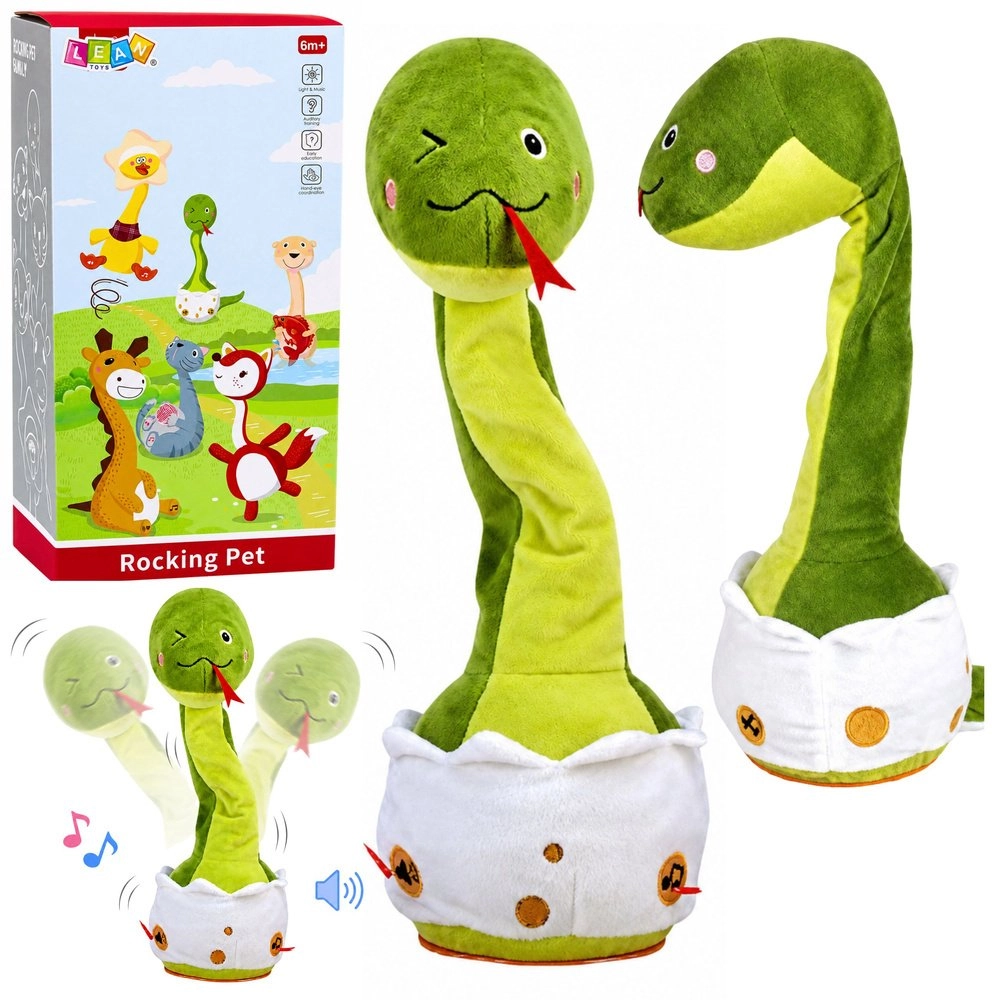 LeanToys Plush Dancing Snake Mascot Interactive