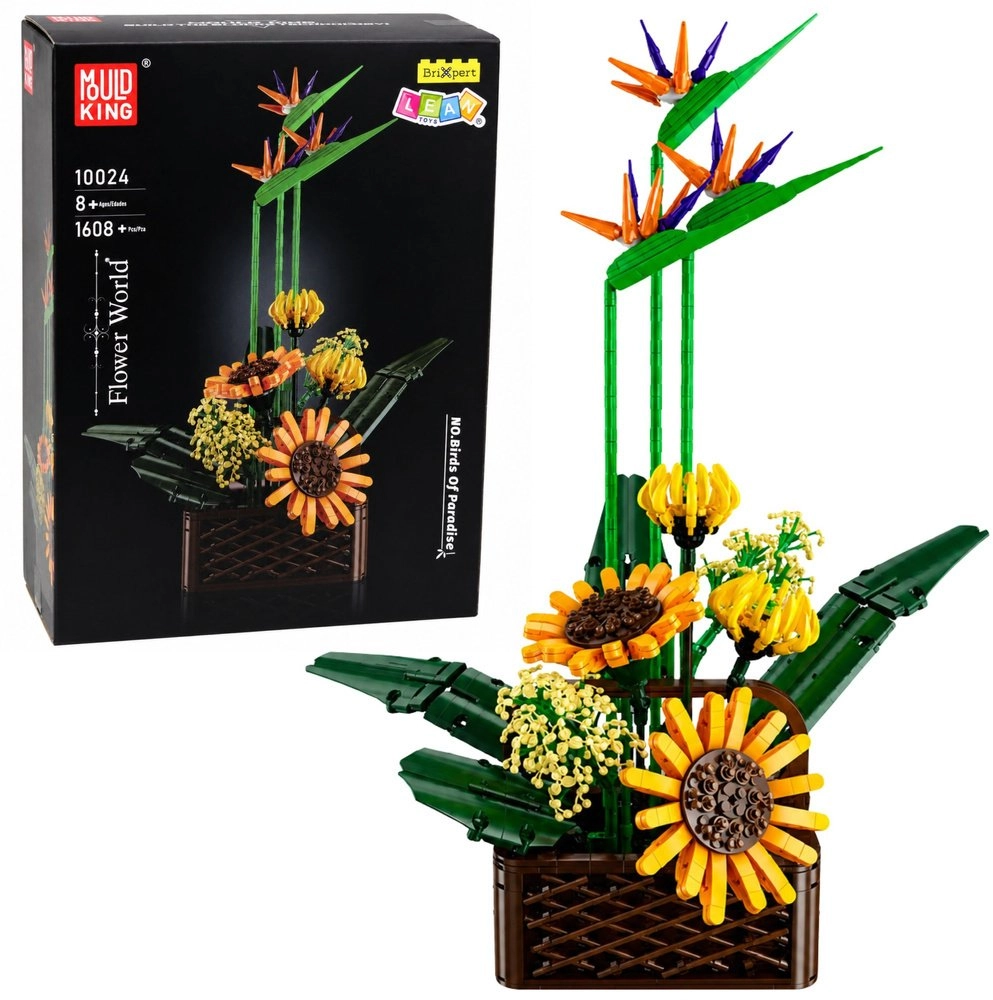 Construction Blocks Composition Strelitzia Sunflowers in