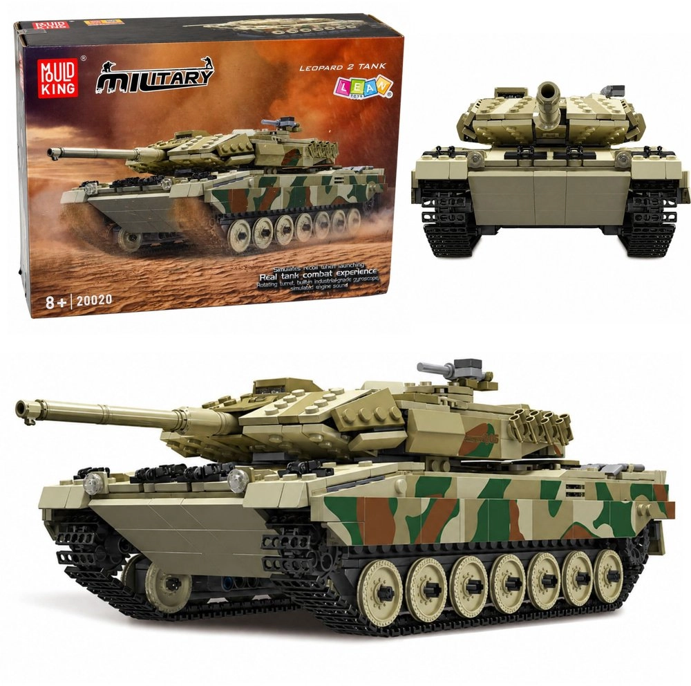 Klocki Konstrukcyjne Czołg Wojskowy Leopard Zdalnie