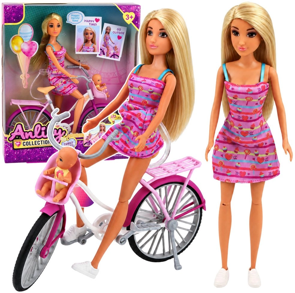 LeanToys Anlily Doll In Pink Dress