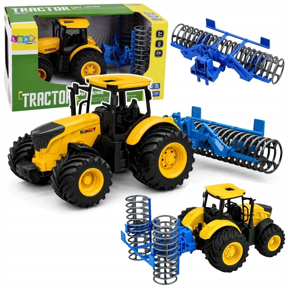 LeanToys Farm Farm Tractor with Cultivation