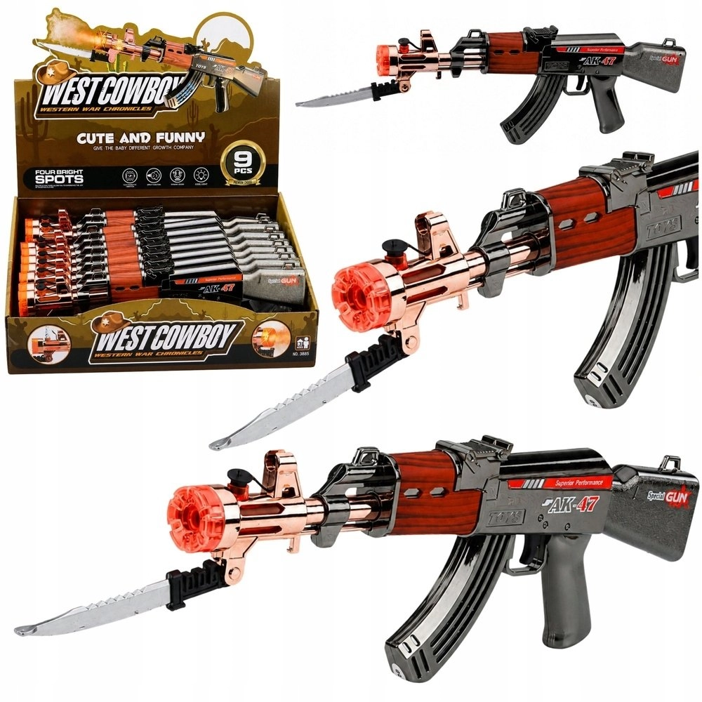 LeanToys AK47 Rifle Battery Operated Weapon