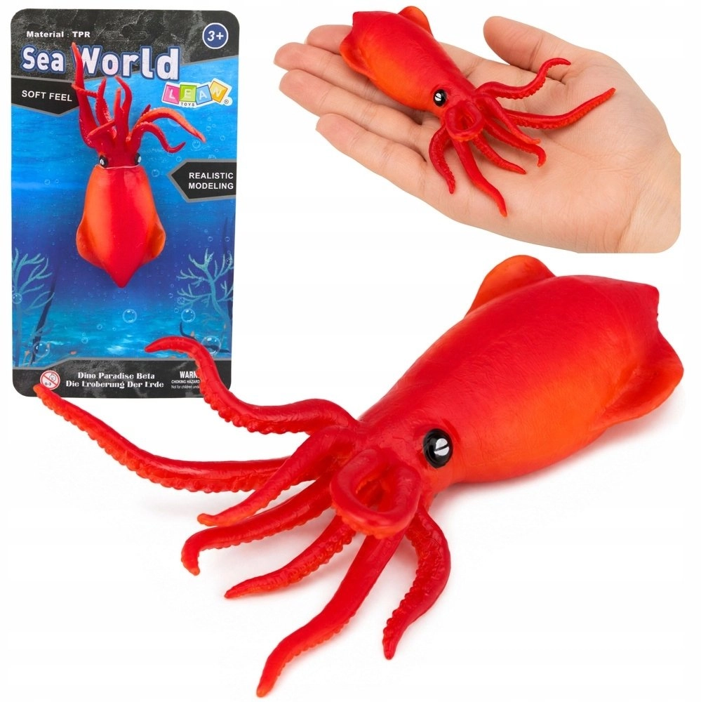 LeanToys Squid Action Figure Rubber Action