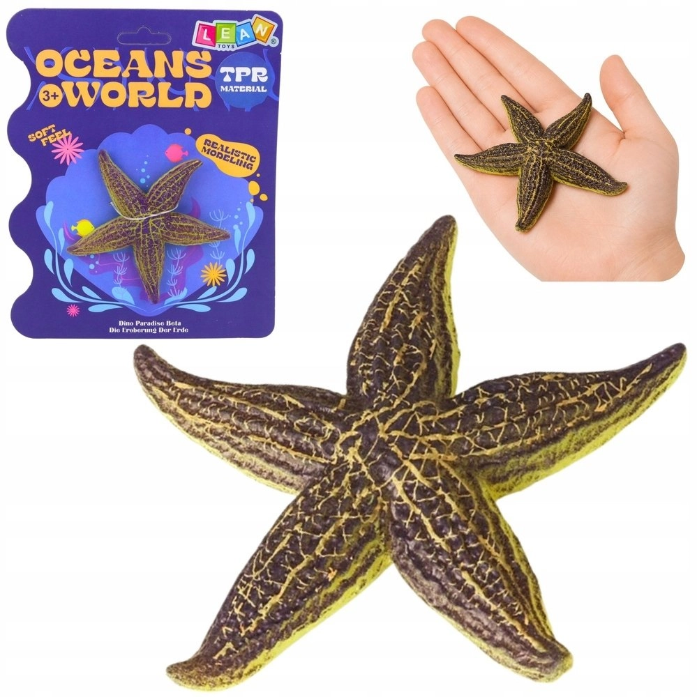 LeanToys Figurine Starfish Rubber Figurine Stretchy