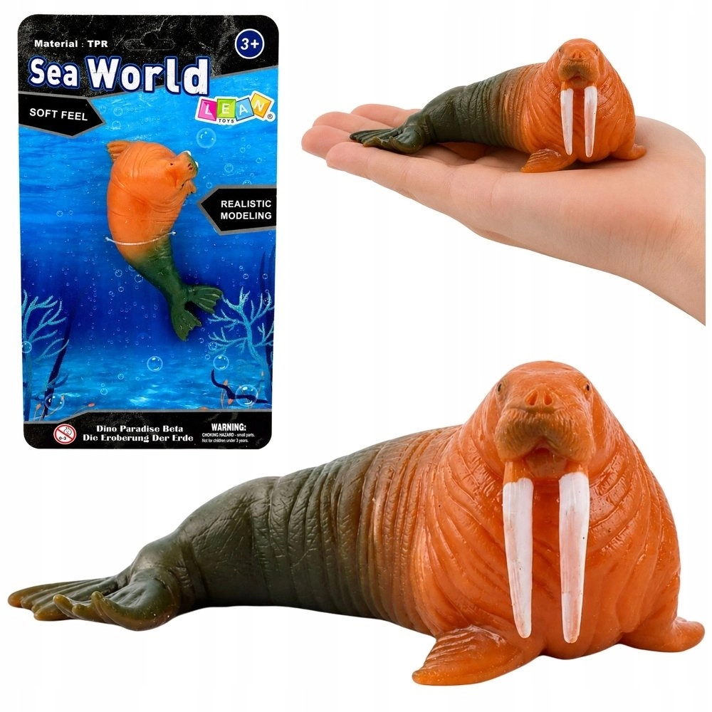 LeanToys Walrus Figurine Rubber Figurine Stretchy