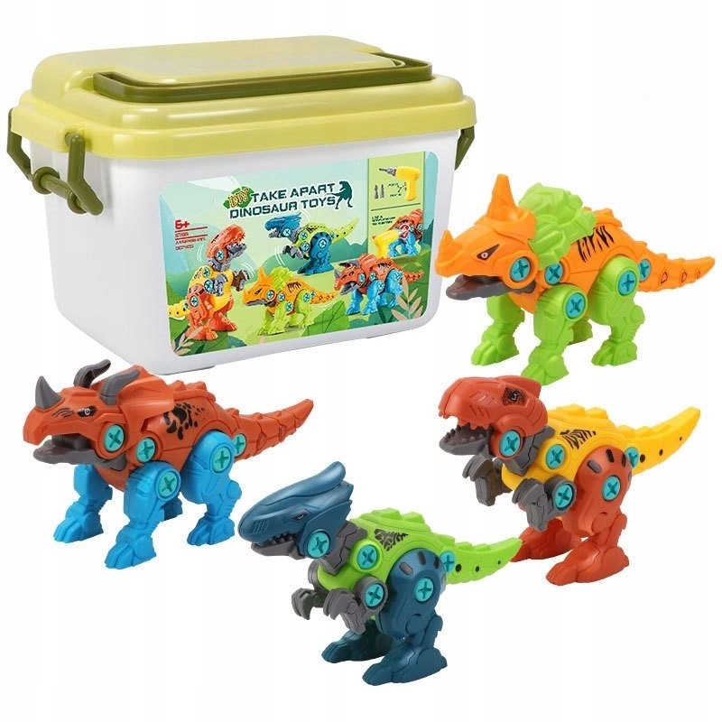 LeanToys Construction Blocks Dinosaurs Assembly Set
