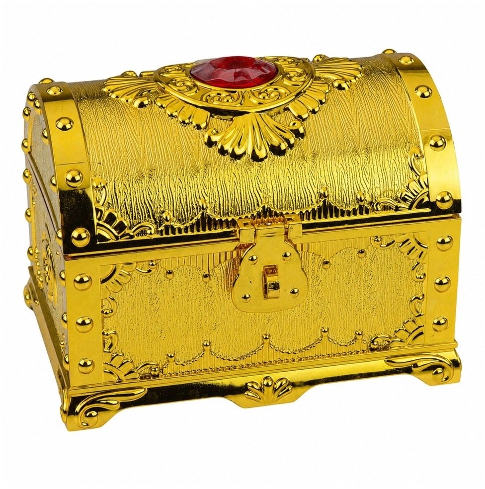 LeanToys Plastic Treasure Chest For Children
