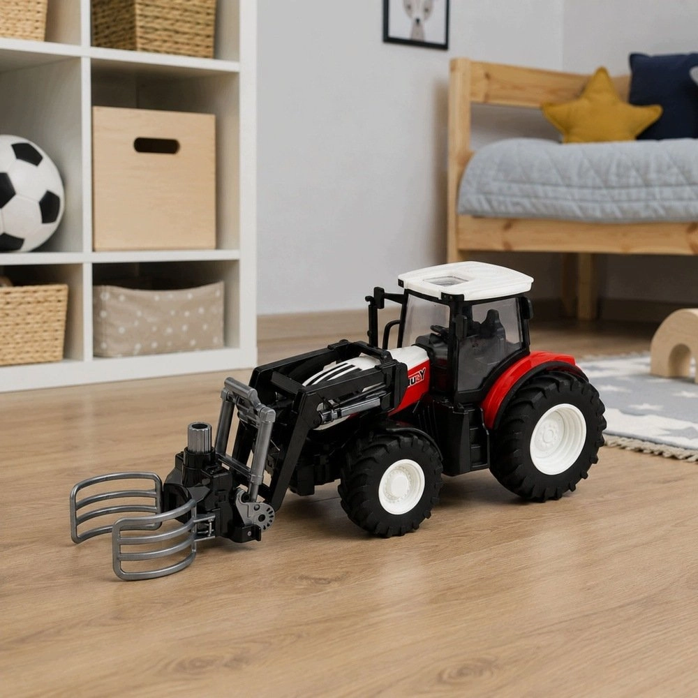 LeanToys Agricultural Tractor with Bale Grapple