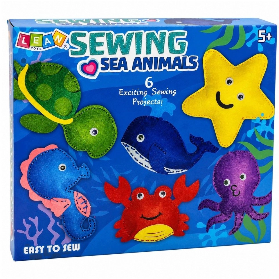 LeanToys Creative Set Stuffed Animals Sewing