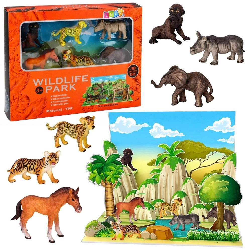 LeanToys Action Figure Set Wild Animals