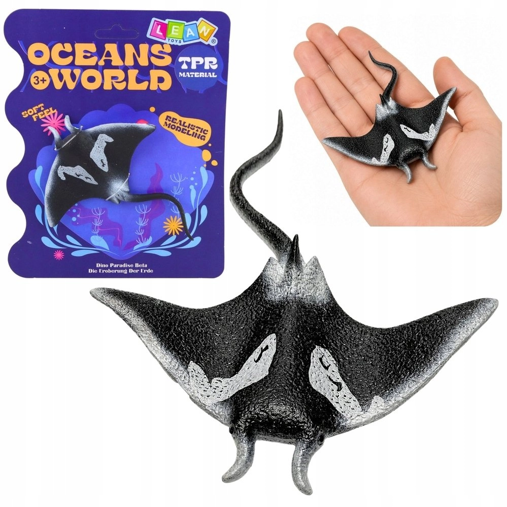 LeanToys Fish Figure Rubber Stingray Figurine