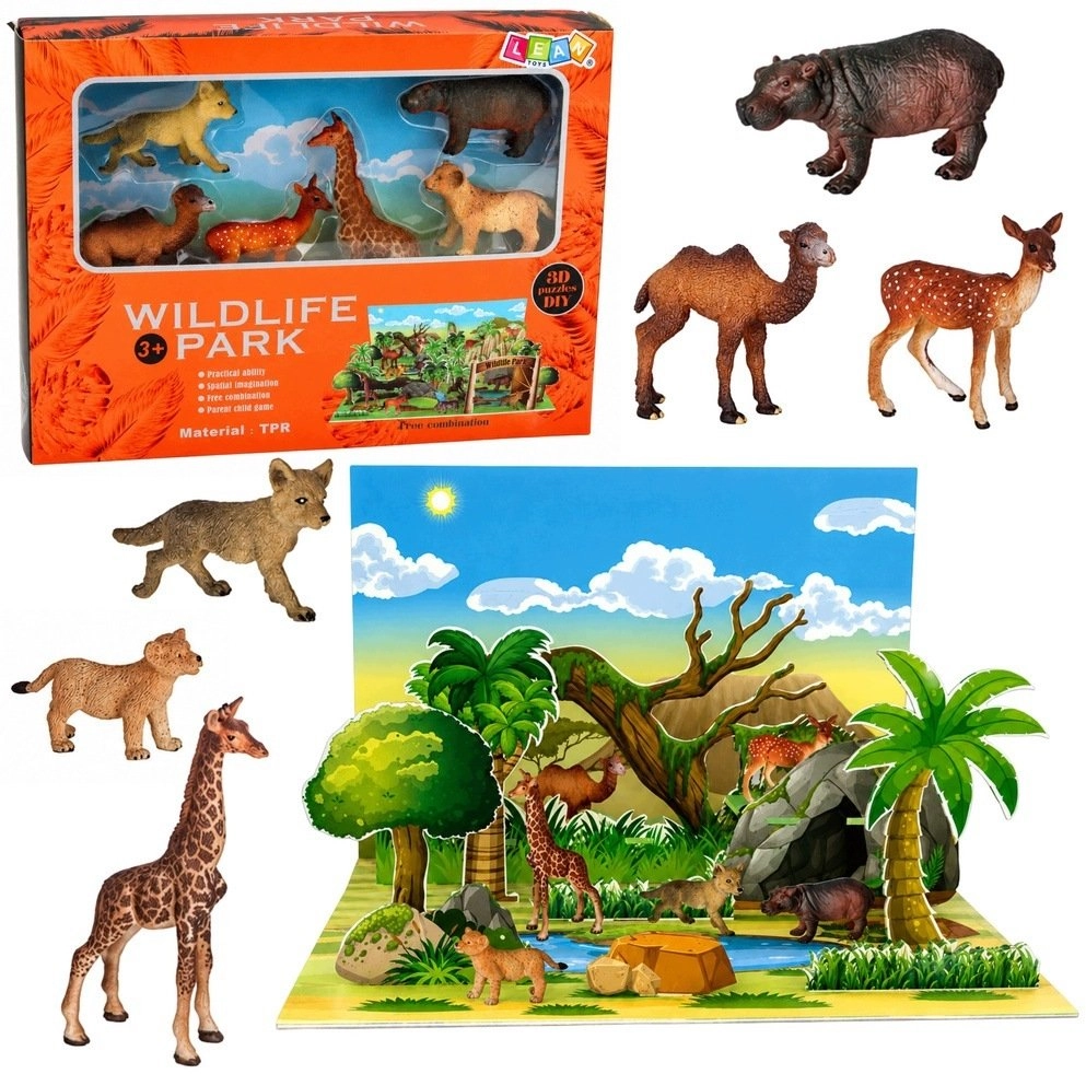 LeanToys Figurine Set Wild Animals Fox