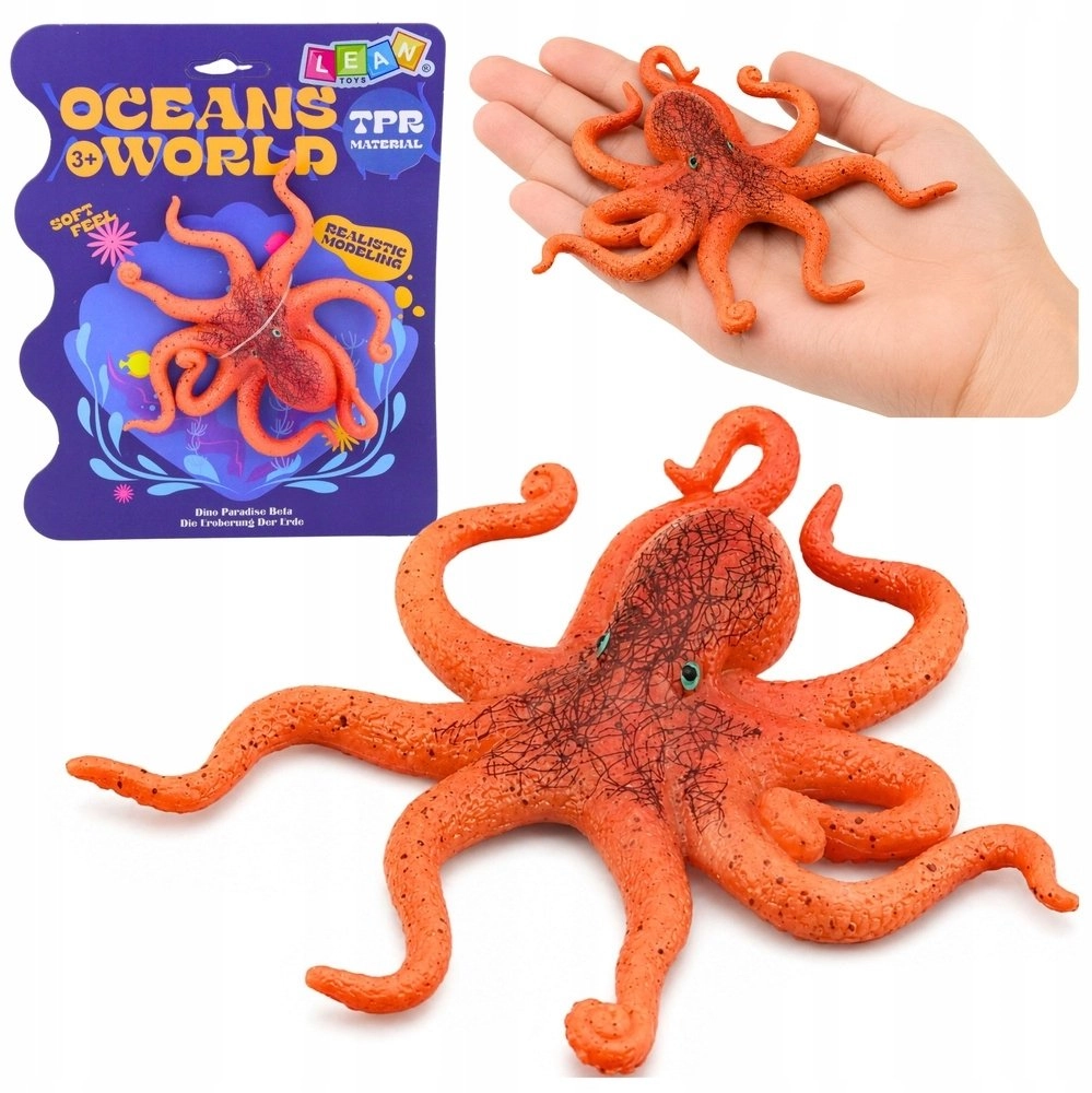 LeanToys Figurine Rubber Octopus Figurine Stretchy