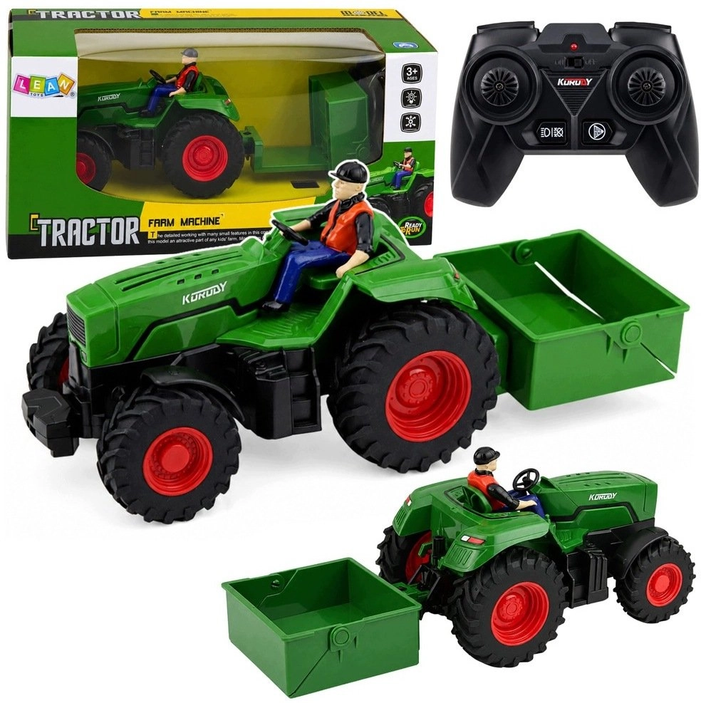 LeanToys Remote Controlled RC Farm Tractor