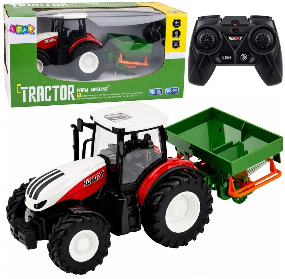 LeanToys Farm Tractor with Seeder Remote
