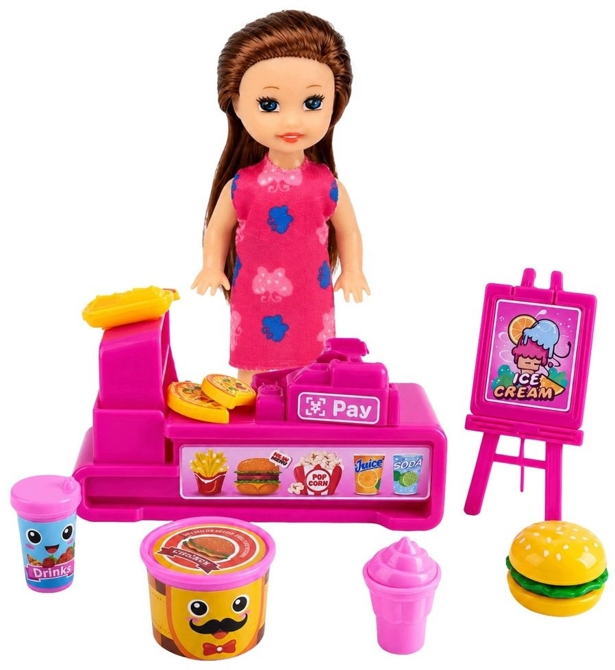 LeanToys Set Mini Doll With Cash