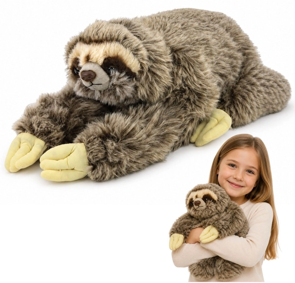 LeanToys Plush Sloth Realistic Mascot Cuddly