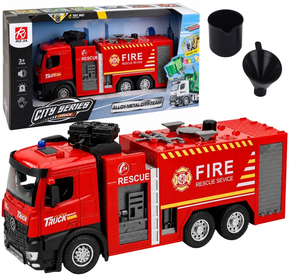 LeanToys Fire Truck with Water Spout