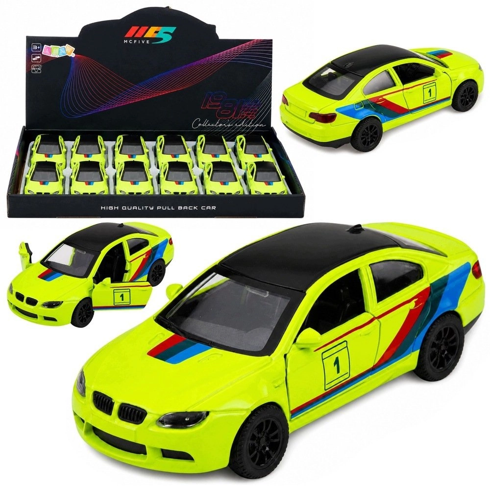 LeanToys Sports Car Metal Car Pull-Back