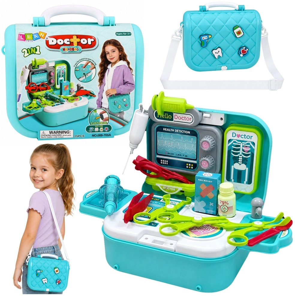 LeanToys 2-in-1 Doctor`s Set in a