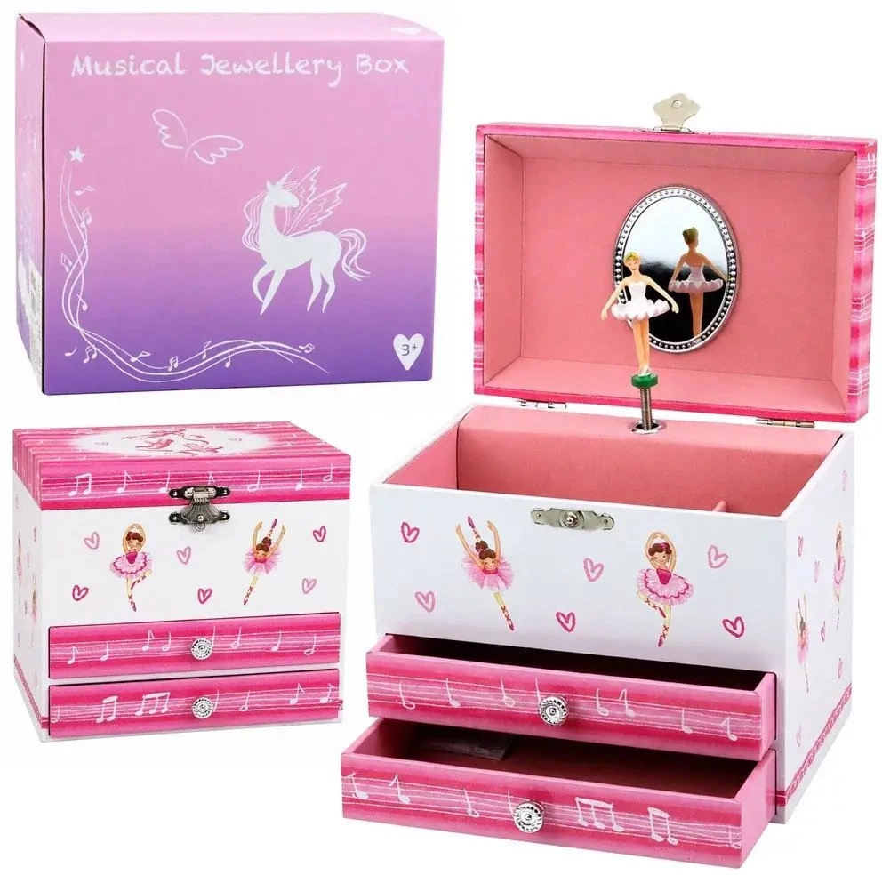 LeanToys Chest Jewelry Box with Ballerina