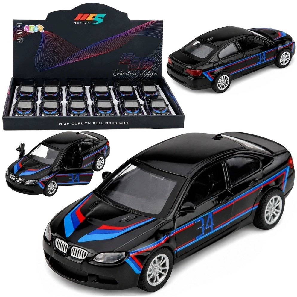 LeanToys Sports Car Metal Car Pull-Back