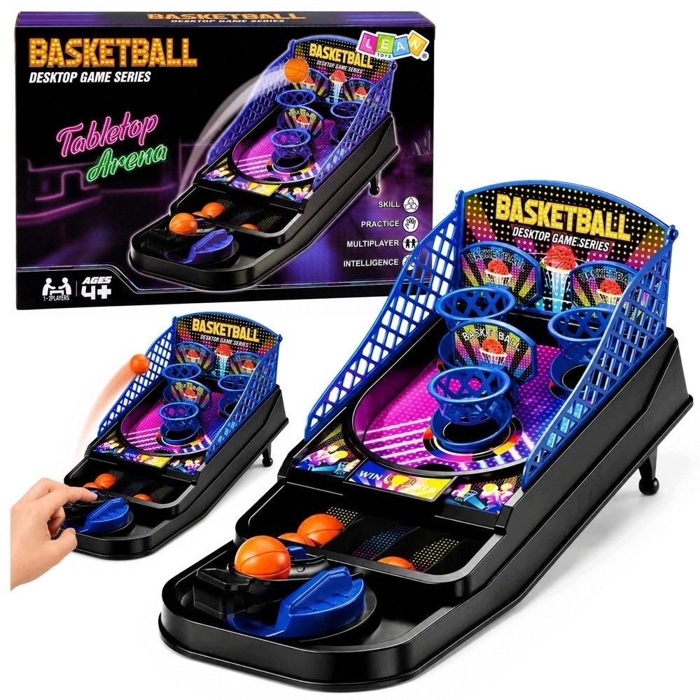 LeanToys Mini Basketball Table Arcade Game