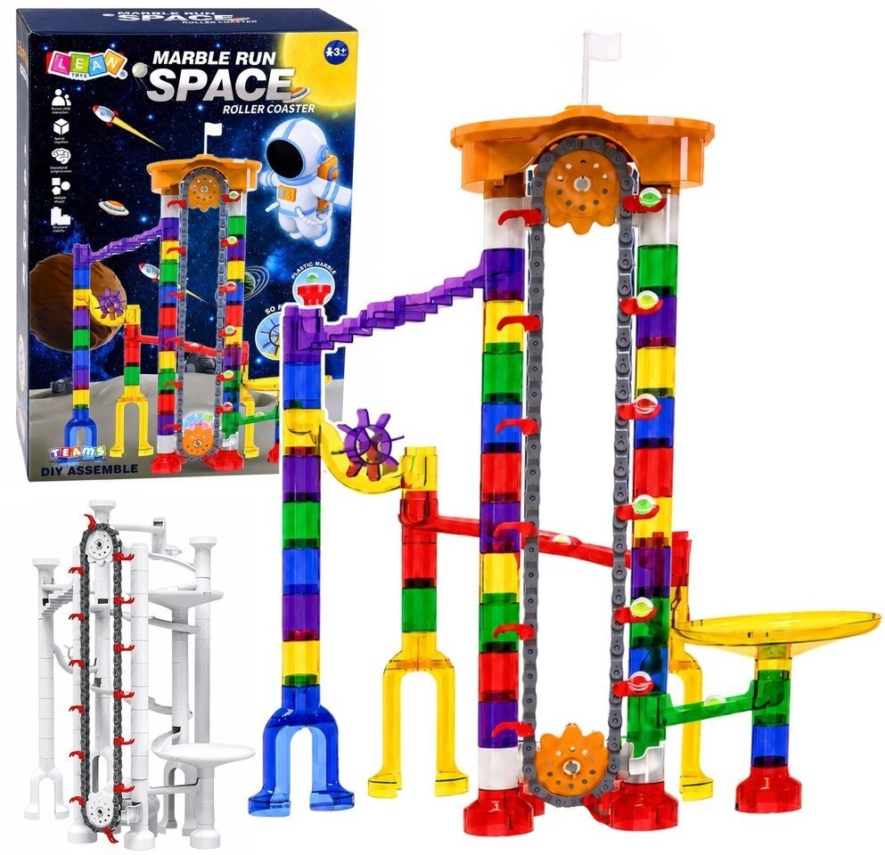 LeanToys Construction Blocks Space Ball Track