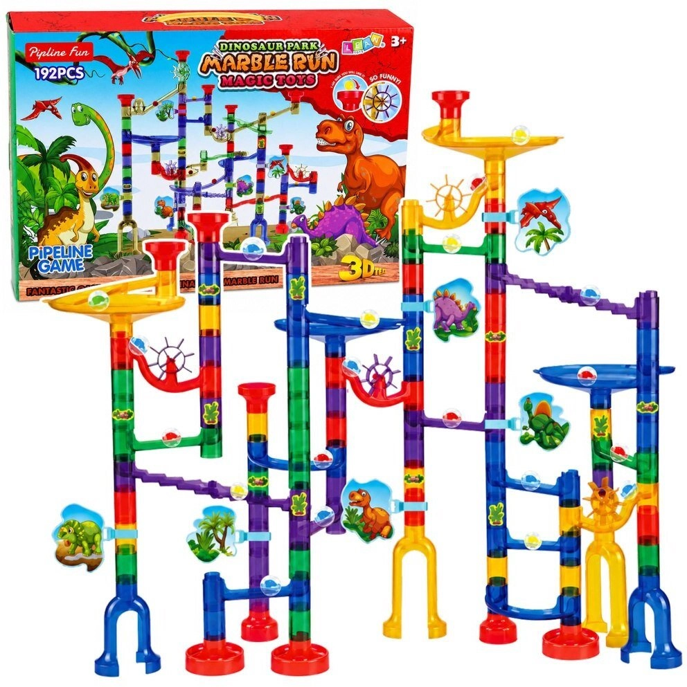 LeanToys Construction Set Ball Track Tunnels