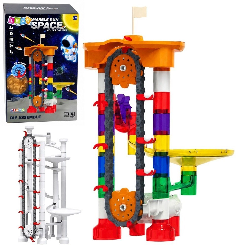 LeanToys Construction Blocks Space Ball Track
