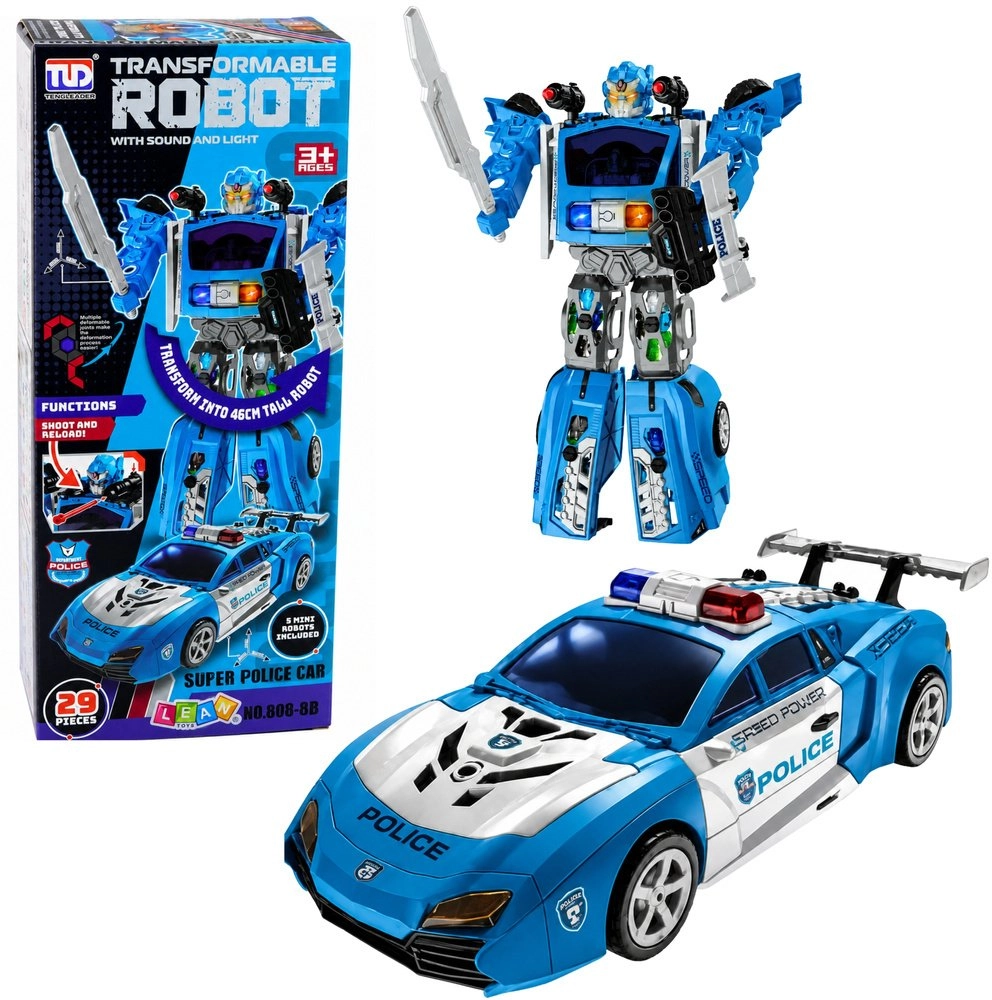 LeanToys Auto Robot 2in1 Police Car