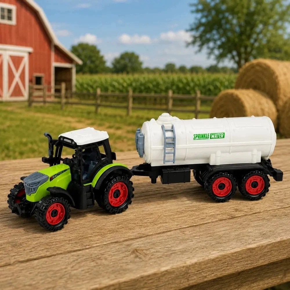 LeanToys Traktor Farmerski z Cysterną Napęd