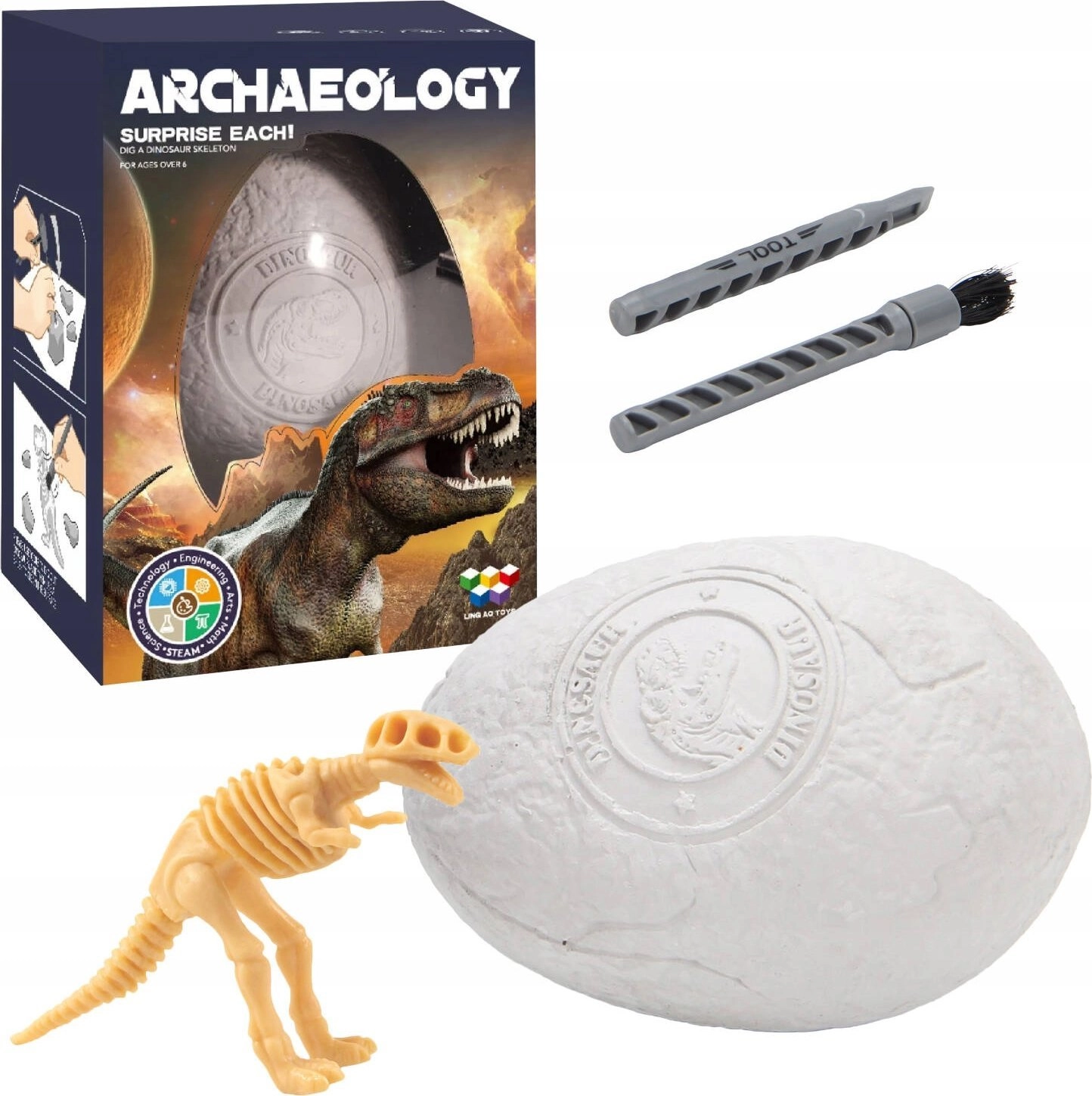 LeanToys Wykopaliska paleontolog jajo dinozaura 625511