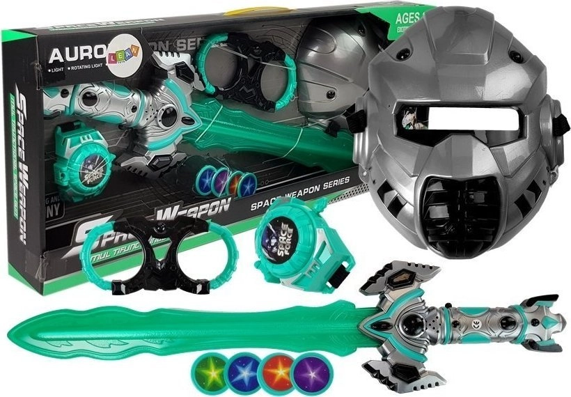 LeanToys Space Toy Set Lightsaber Mask