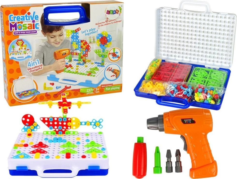 Import leantoys Creative Mosaic Puzzle 4in1