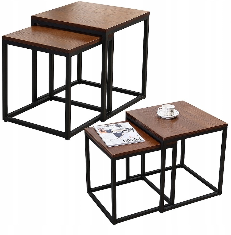 Set of Square Coffee Tables 2in1