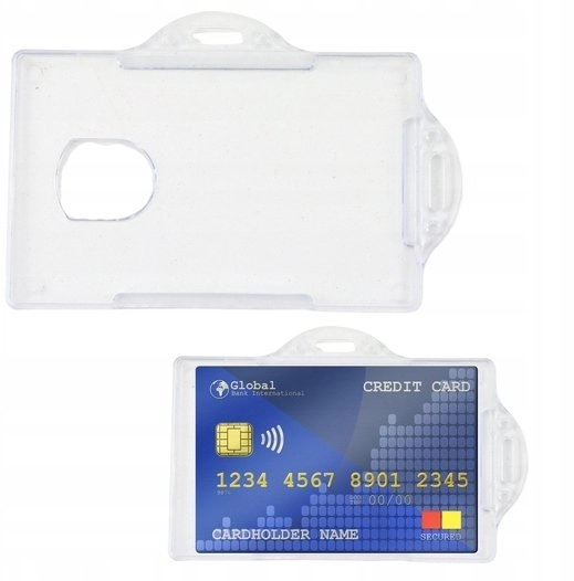 Lean Horizontal ID Card Case Hard