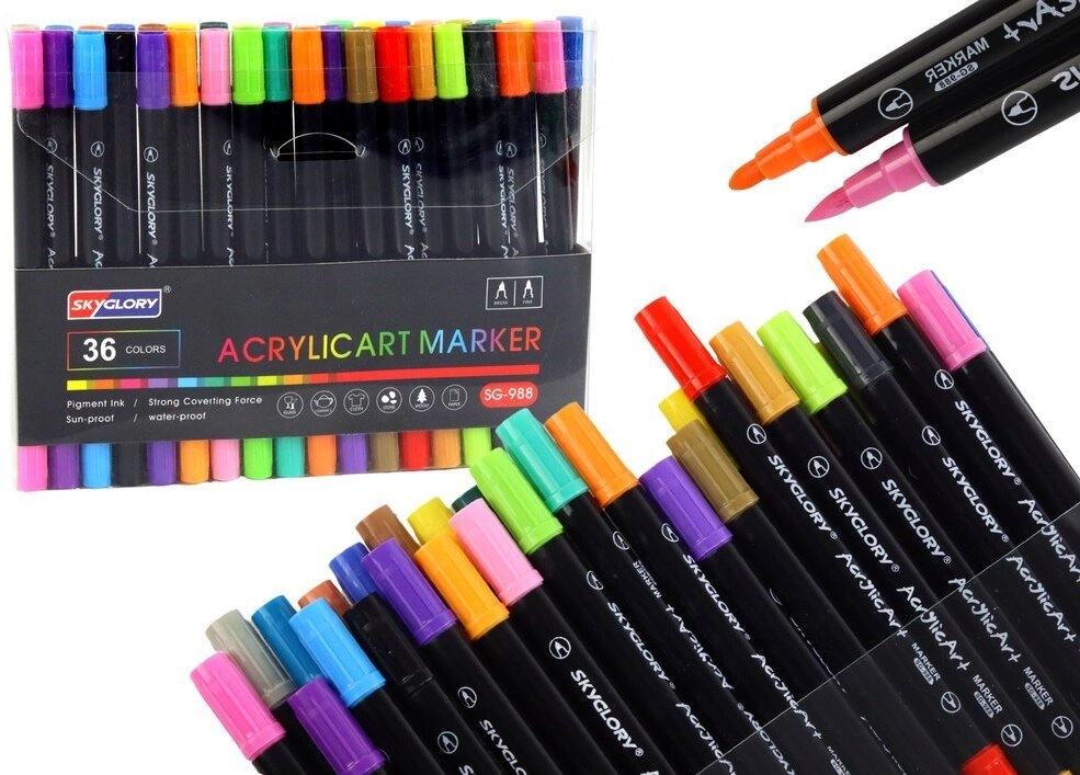 Lean Set of Double-Sided Markers 36