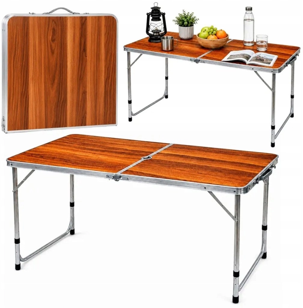 Lean Tourist Camping Table Foldable Adjustable