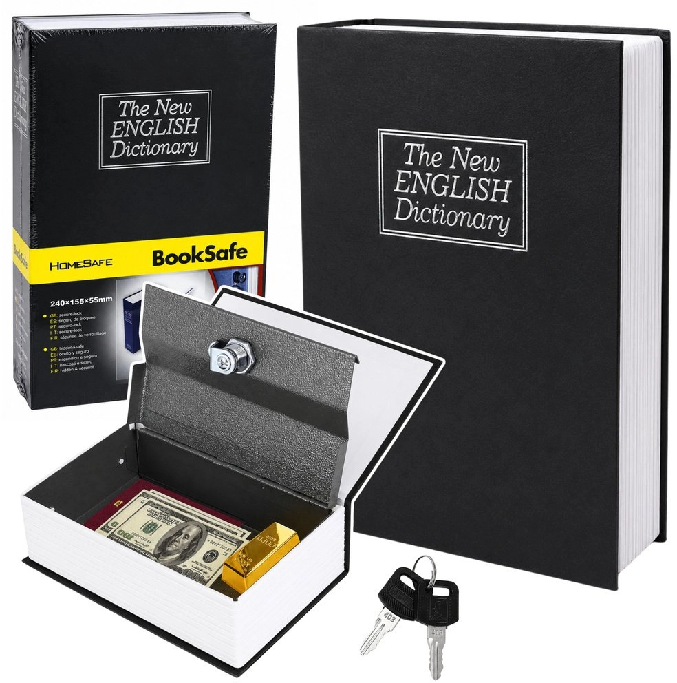 Lean Book-Shaped Safe Box Box With