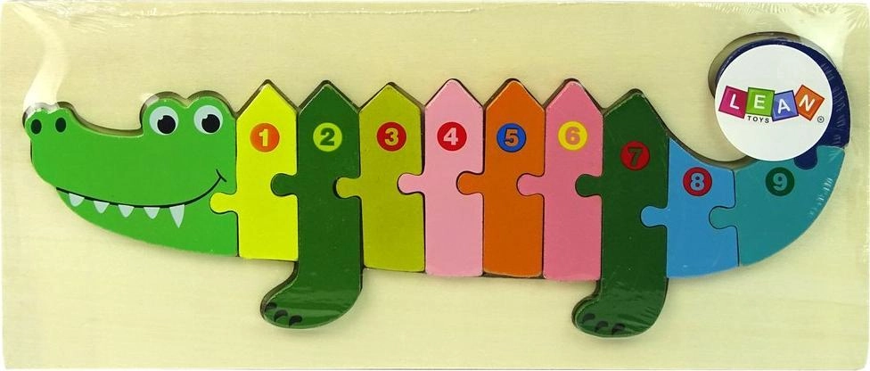 Wooden Puzzle Crocodile Numbers 10338 5904665991770