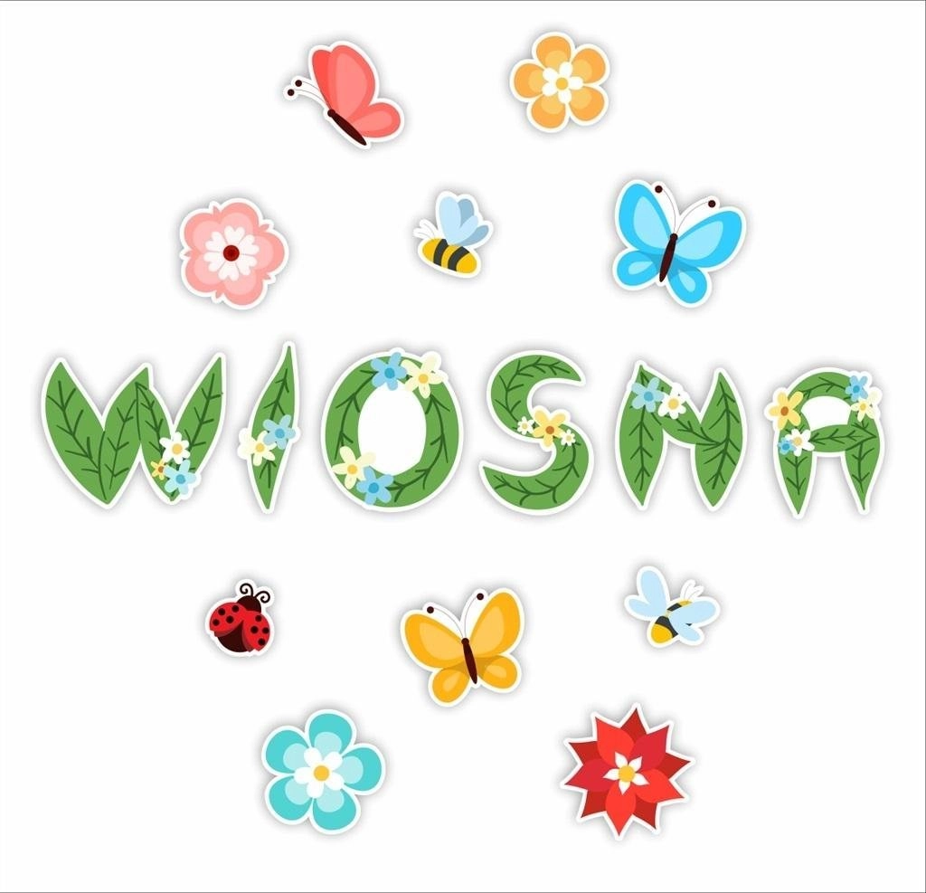 LearnHow Napis dekoracyjny jednostronny - Wiosna