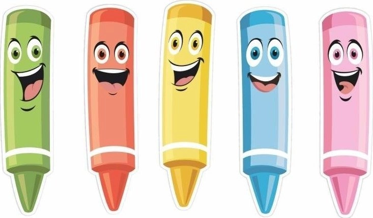 LearnHow Double-sided window decorations - Crayons