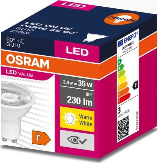 Ledvance LED bulb GU10 VALUE PAR16