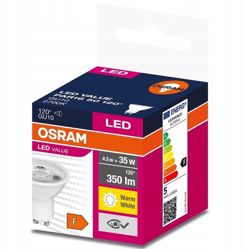 Ledvance VALUE GU10 LED bulb 90