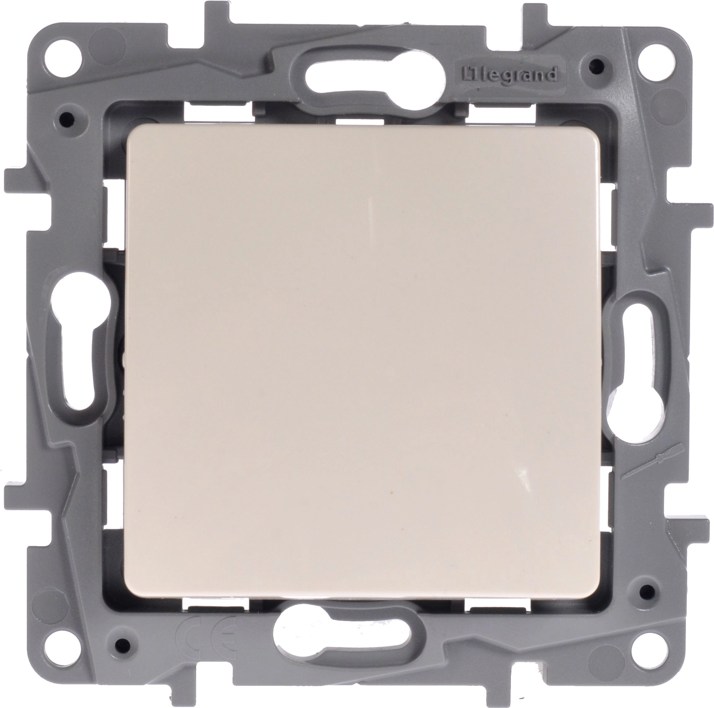 Legrand 1-pole button 6A cream color
