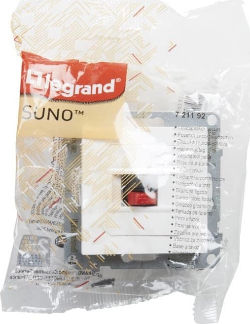 Legrand SUNO Single speaker socket  white