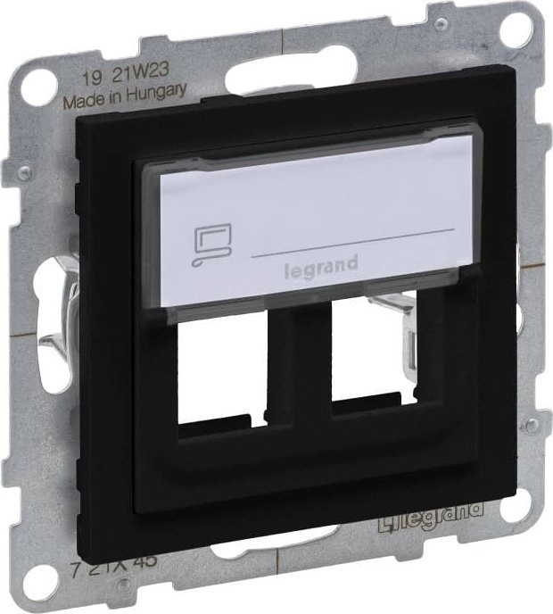 Legrand SUNO Adapter KEYSTONE double black